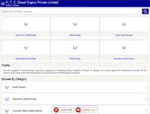 Tablet Screenshot of htcdieselengine.com